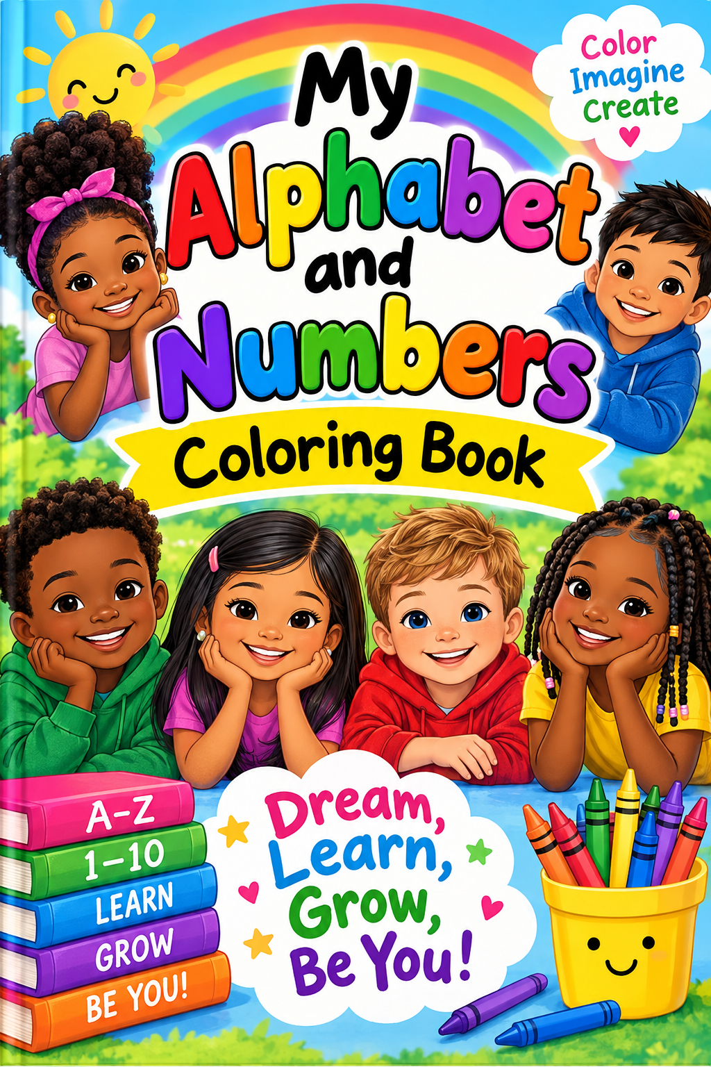 My Alphabet & Numbers Interactive Coloring Book