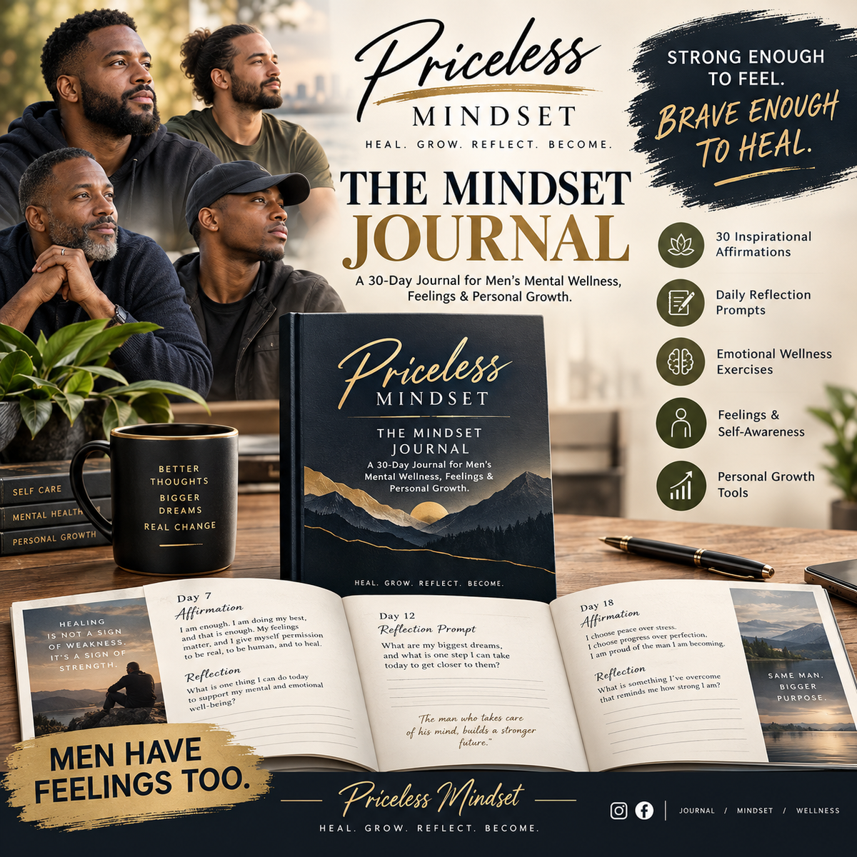 Priceless Mindset: The Mindset Journal for Men